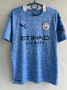 Manchester City 2020 2021 Home Shirt Fußball Soccer Puma 757058-01 Herren M Trikot - Bild 1 von 18