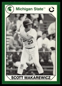 1990 Collegiate Collection Michigan State Spartans #167 Scott Makarewicz - Picture 1 of 2