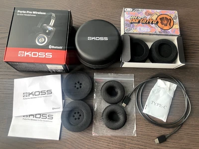 Koss Porta Pro Wireless 2.0 Bluetooth Headphones With Accessories Barely Used - Image 1 of 4