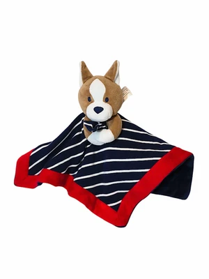 2016 Gymboree Puppy Dog Stripes Security Lovey Blanket 14" X 14" - Image 1 of 4