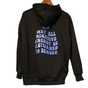 Black Unisex Hoodie Size Medium - Picture 1 of 5