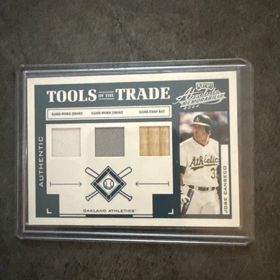 Absolute Tools of the Trade José Canseco 2004 reliquias usadas en el juego 55/100 bonitas... Foto 1 de 4