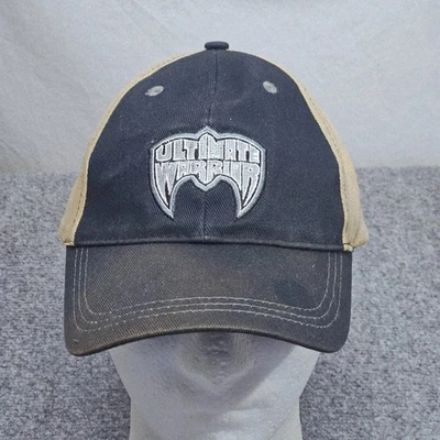 Ultimate Warrior шляпа WWE борьбы черный бежевый бейсбольная кепка логотип с ремешком назад читать - Изображение 1 из 4