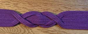 Lila Vintage Seil Gürtel Twist Front gewebt 33" verstellbar - Bild 1 von 6