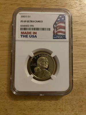 2002 S Sacagawea Dollar NGC PF69 Ultra Cameo Made In USA Holder - Image 1 of 2