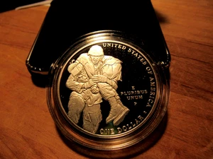 2011 P MEDAL OF HONOR COMMEMORATIVE COIN PROOF SILVER DOLLAR, BOX, COA - Picture 1 of 11