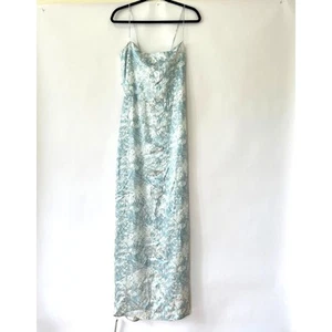 Reformation Womens Frankie Silk Dress Idyllic Size 10 NWT - Picture 1 of 6