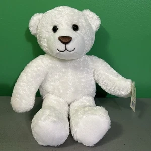 Princess Soft Toys Oso de Peluche Blanco Bolsa de Frijoles Peluche Animal 2006 Nuevo con Etiquetas 12" - Imagen 1 de 13