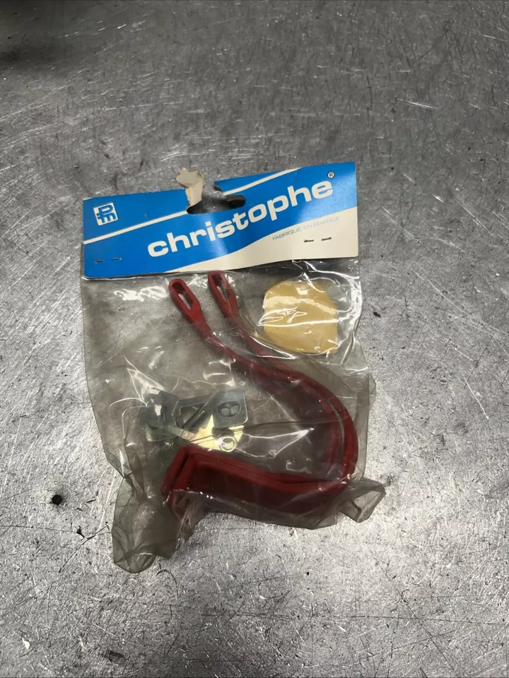 Vintage Christophe Toe Cages Red Size Medium NOS- Road Bike Tour-France - Image 1 of 1