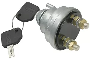 Keyed Master Battery Disconnect Switch 2 post SPST kill cut off nhra nascar b - Picture 1 of 2