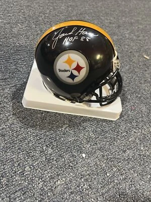 Jack Ham Pittsburgh Steelers Signed/Inscribed (HOF 88) Mini Helmet JSA COA - Image 1 of 4