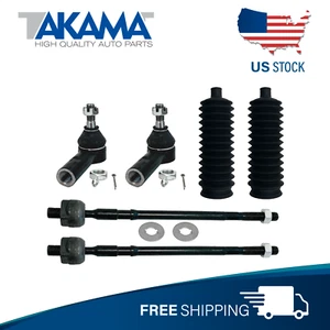 6 pcs ⭐TAKAMA⭐Front Outer +Inner Tie Rod Ends+Boots For Lexus ES300 Toyota Camry - Picture 1 of 6