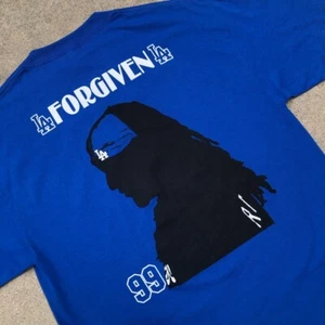 Los Angeles Dodgers Funny Manny Ramirez “Forgiven” Suspension Tee Size Large - Picture 1 of 10