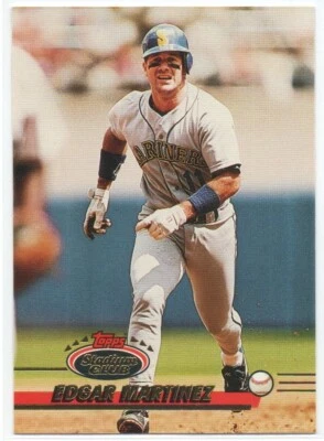 Edgar Martinez 1993 Stadium Club #331  Seattle Mariners  Hall of Fame  #3 - Image 1 of 2