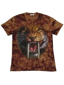 Spaß Party T-Shirt mit hochwertigem 3D Druckmotiv Säbelzahntiger - Picture 1 of 1