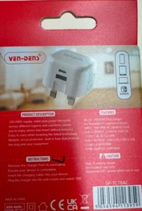 Ven-Dens 20W PD Fast Charger USB-C | Voltage & Temperature Protection | Durable - Zdjęcie 1 z 4