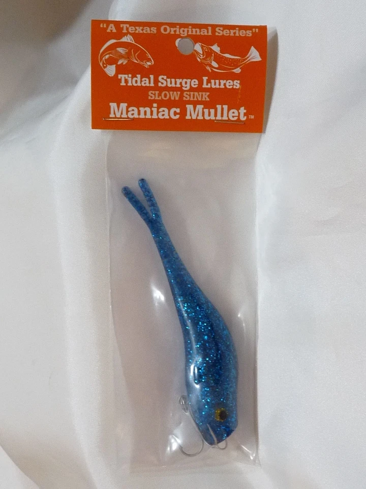 Paul Brown Tidal Surge Maniac Mullet 4.5" azul brillo MS-16 hundimiento lento Foto 1 de 4