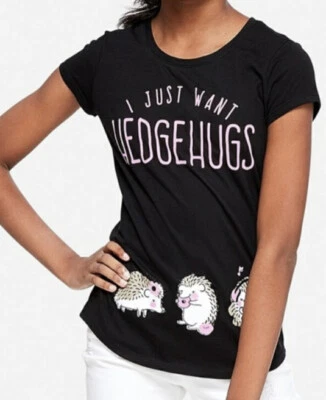 Justice Girl's Size 8 HEDGEHUGS Graphic Tee New - Image 1 of 2