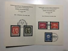 1959 Svizzera ONU Congiunta Joint Issue UN Day in Numbered Folder Booklet