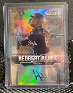Hedbert Perez 2022 Prizm Draft Picks Silver Autograph - Brewers - Picture 1 of 2