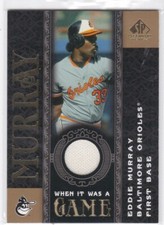 2007 SP Legendary Cuts When it was a Game Eddie Murray Game Used Jersey Card