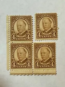 US 1930 Scott #685 Block of 4 w/ One Detached MNH - Picture 1 of 4