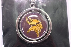 Minnesota Vikings Keychain - Solid, Rotating Center & New - Picture 1 of 3
