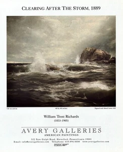 2006 WILLIAM TROST RICHARDS Art Gallery Exhibit 1-Page Magazine PRINT AD - Picture 1 of 1