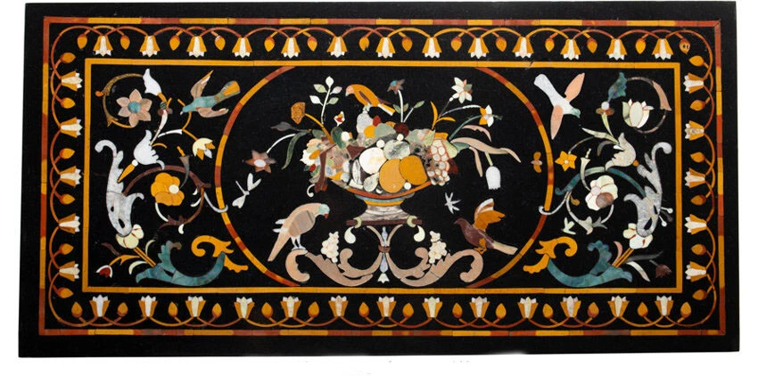 48" x 24" dining Pietra dura Table Top Marble Top inlay handmade Home inlay Art - Image 1 of 1