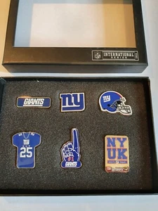 NEW YORK GIANTS NFL pin badges 2016 international series  NEW Wembley London     - Picture 1 of 3