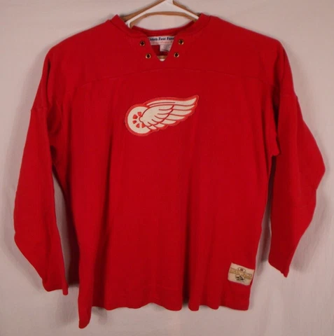Detroit Red Wings Sweater Jersey by Ebbets Field Flannels Size 2XL Cover