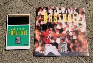 World Class Baseball - TurboGrafx-16 TG-16 (Cartridge & Manual Only) - Picture 1 of 3