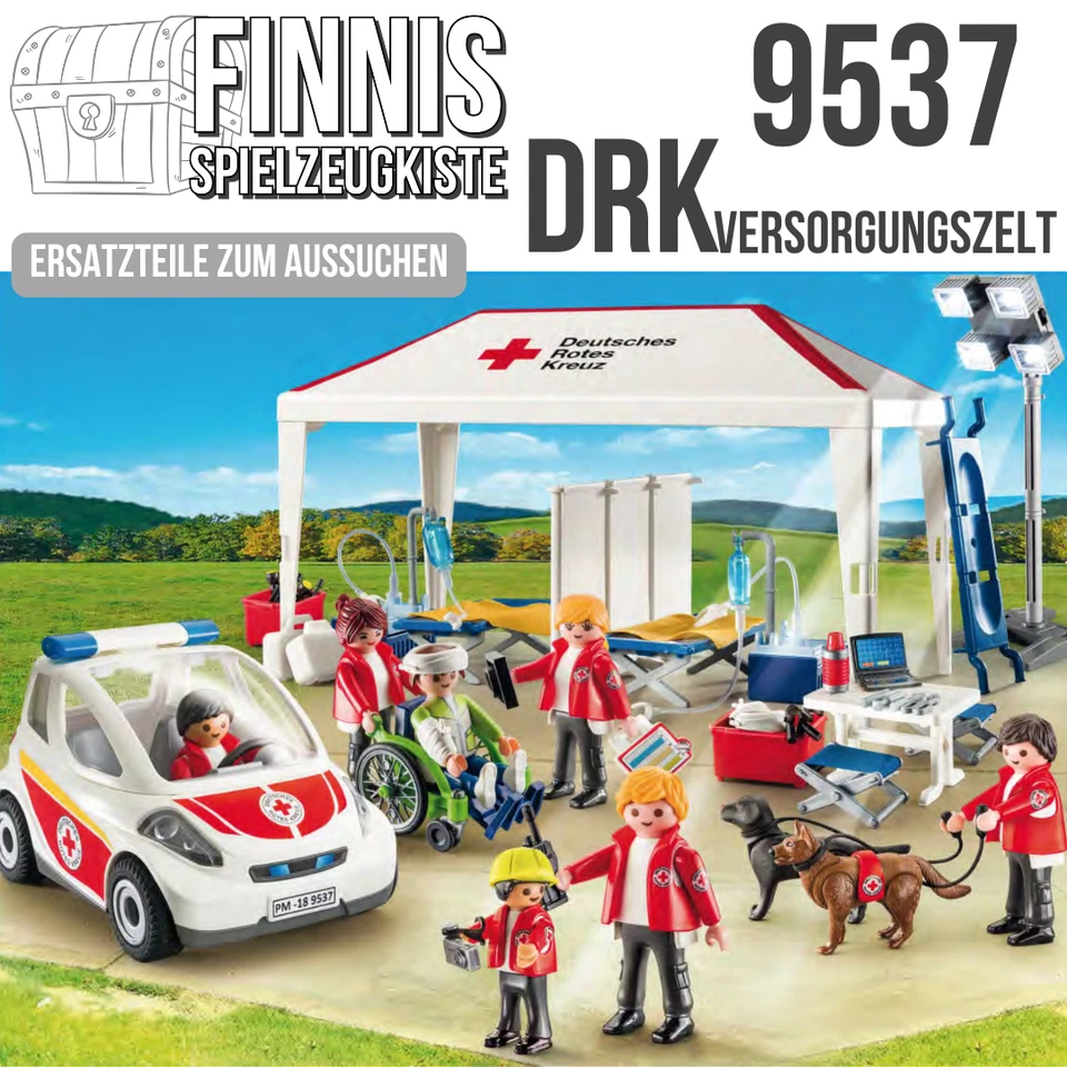 Playmobil 9537 DRK Versorgungszelt Ersatzteile Arzt Sanitäter Rettung THW - Bild 1 von 1