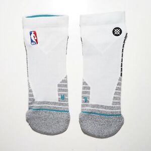 STANCE 257 NBA Basketball Fusion Athletic LOW Cut Men's WHITE Socks Size L 9-12