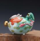 Qing Dynasty Qianlong Enamel newRuyi Snuff Bottle Jingdezhen Antique Porcelain