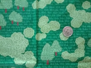 1 YARD OF NEW COLORFUL TREES & BUSHES COTTON SPRINGS INDUSTRIES FABRIC - Picture 1 of 1