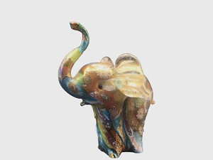 Italian Murano Millefiori Art Glass Elephant Figurine - Picture 1 of 17