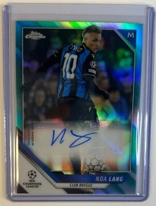 2021-22 Topps Chrome UEFA Noa Lang Aqua Refractor Auto /199 - Picture 1 of 2