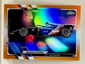 2021 Topps Chrome Formula 1 F1 Zhou Guanyu Orange /25 #119 - Picture 1 of 6