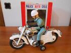 Bc Bandai Police Motorbike Cycle Tin Toy Sofvi 1950S Vintage White Boxed Rare