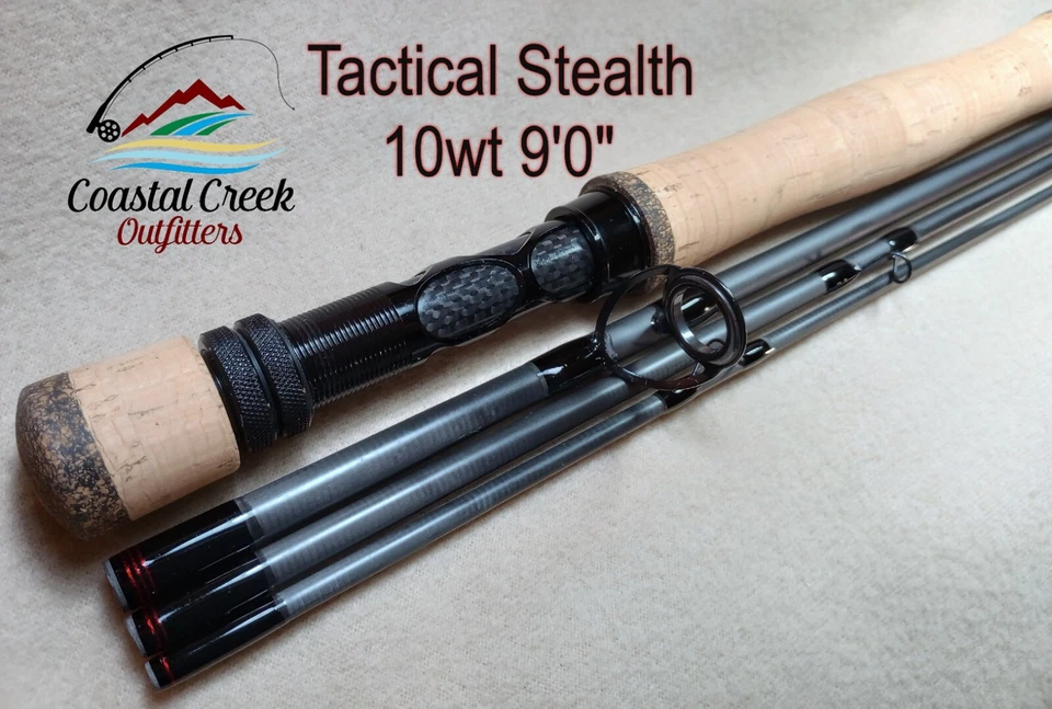 Coastal Creek Outfitters Tactical Stealth 10wt caña de mosca personalizada construida solo para ti Foto 1 de 4