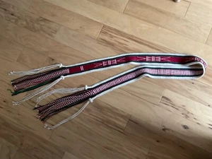1940s Original Native American Indian Hopi Danced Large Sash Belt 8ft - Picture 1 of 7