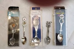 Souvenir Spoon lot Of5 Dallas Austin Universal Studios Cedar Pointe Frankenmuth - Picture 1 of 21