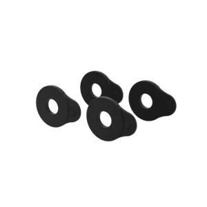 Paquete de 4 bloques de correa de guitarra D'Addario Flex Lock, negros - Imagen 1 de 3