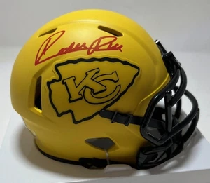 RASHEE RICE Signed Riddell Rave Mini Helmet - Kansas City Chiefs NFL - BAS - Picture 1 of 1