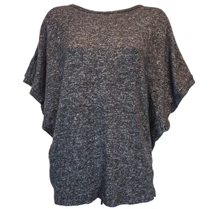 Quince Women Top S Charcoal Brushed Cozycore Super Soft Dolman Sleeve Lounge Tee - Picture 1 of 5