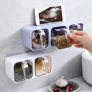 Condiment Box Kitchen Supplies Wall Hanging Household Condiment Jar - Picture 1 of 7