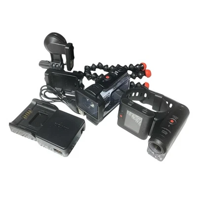 Sony HDR-AS50 Action Cam, Waterproof Case, Remote Monitor/Base/Wrist Band/Stand - Image 1 of 4