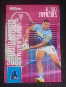 2024 NRL Traders Club Heroes Pink Parallel Moeaki Fotuaika Titans 078/250 - Picture 1 of 2