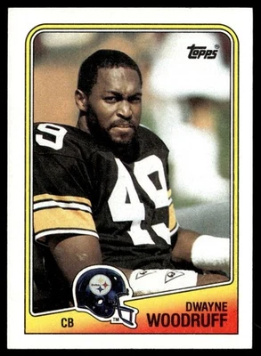 1988 Topps Dwayne Woodruff Pittsburgh Steelers #174 - Image 1 of 2